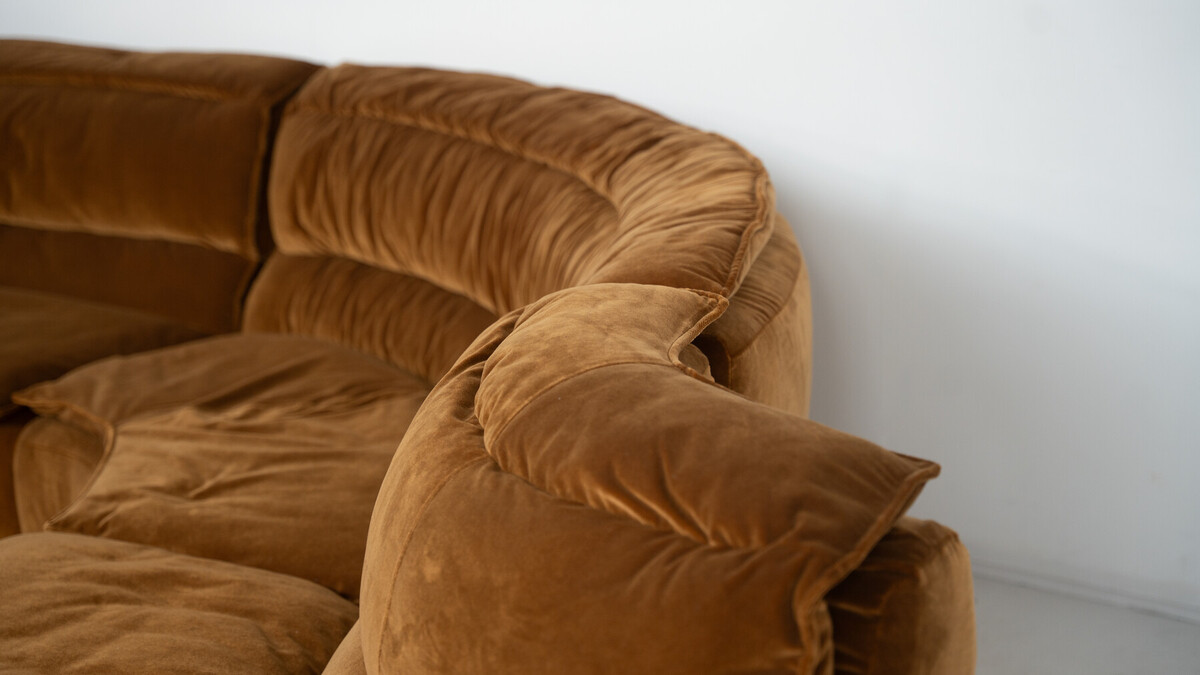 Bogo Modular Sofa by Carlo Bartoli for Rossi di Albizzate, 1970s - New Upholstery