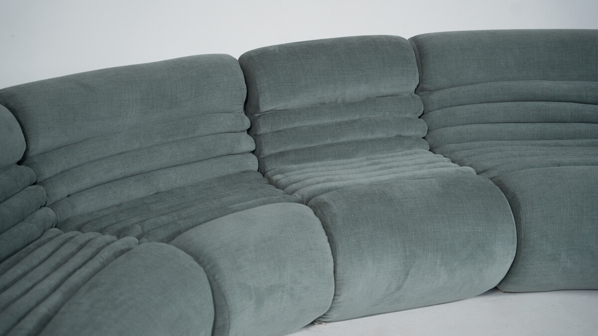 Carrera Sofa and Armchair by De Pas D’Urbino and Lomazzi for BBB Bonacina, 1960s - New Upholstery