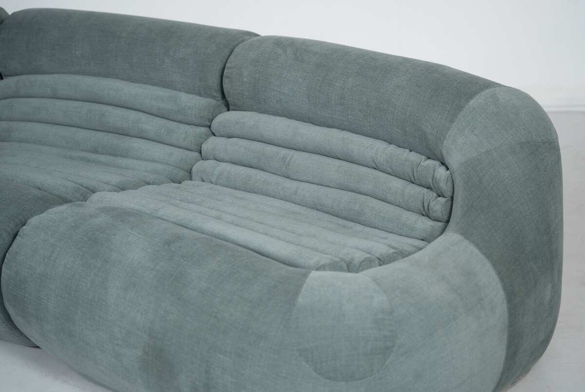 Carrera Sofa and Armchair by De Pas D’Urbino and Lomazzi for BBB Bonacina, 1960s - New Upholstery