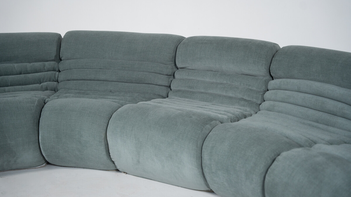 Carrera Sofa and Armchair by De Pas D’Urbino and Lomazzi for BBB Bonacina, 1960s - New Upholstery