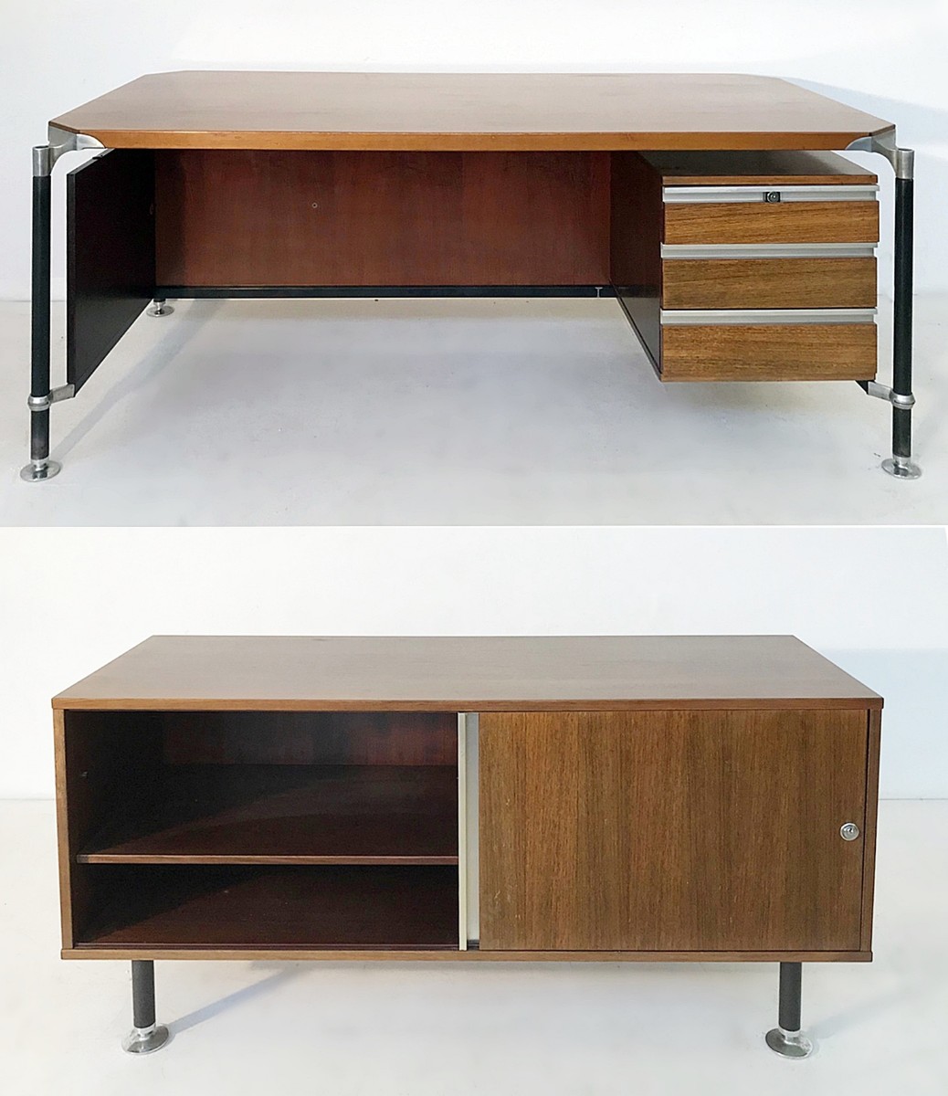 Desk And Sideboard By Ico Parisi For M I M Roma 1960s Via