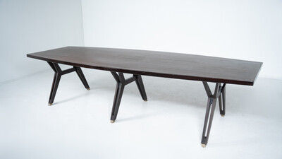 Large Conference Table Tolomeo by Ennio Fazioli for MIM, 1960s