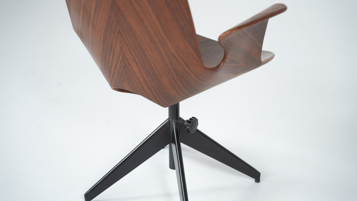 Medea Swivel Desk Chair by Vittorio Nobili for Fratelli Tagliablue, Italy, 1950s