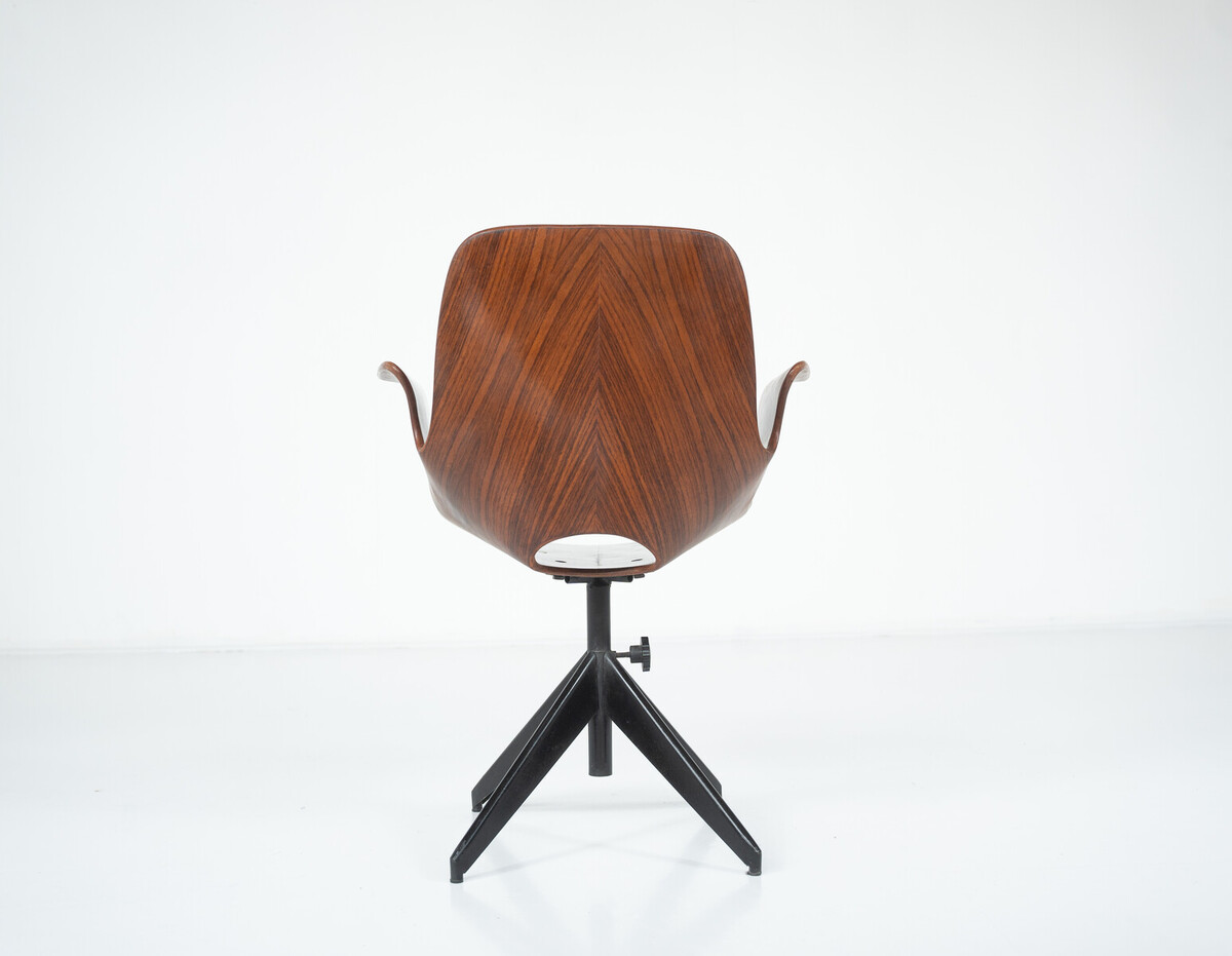 Medea Swivel Desk Chair by Vittorio Nobili for Fratelli Tagliablue, Italy, 1950s