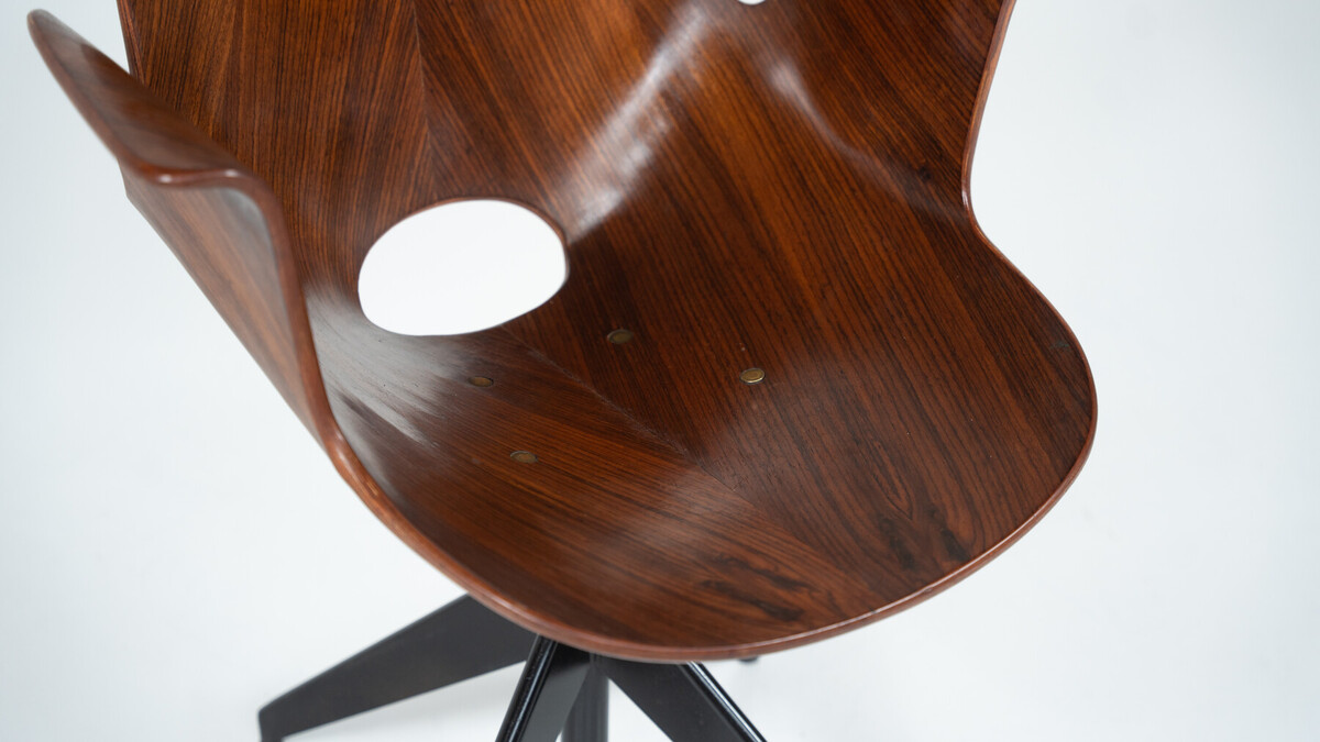 Medea Swivel Desk Chair by Vittorio Nobili for Fratelli Tagliablue, Italy, 1950s