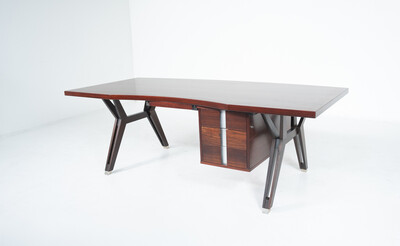 Mid-Century Modern Desk by Ico Parisi for Mim Roma, Italy, 1950s