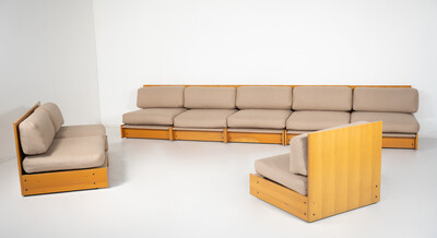 Mid-Century Modern Modular Seating Set, Italy, 1960s - New Upholstery 