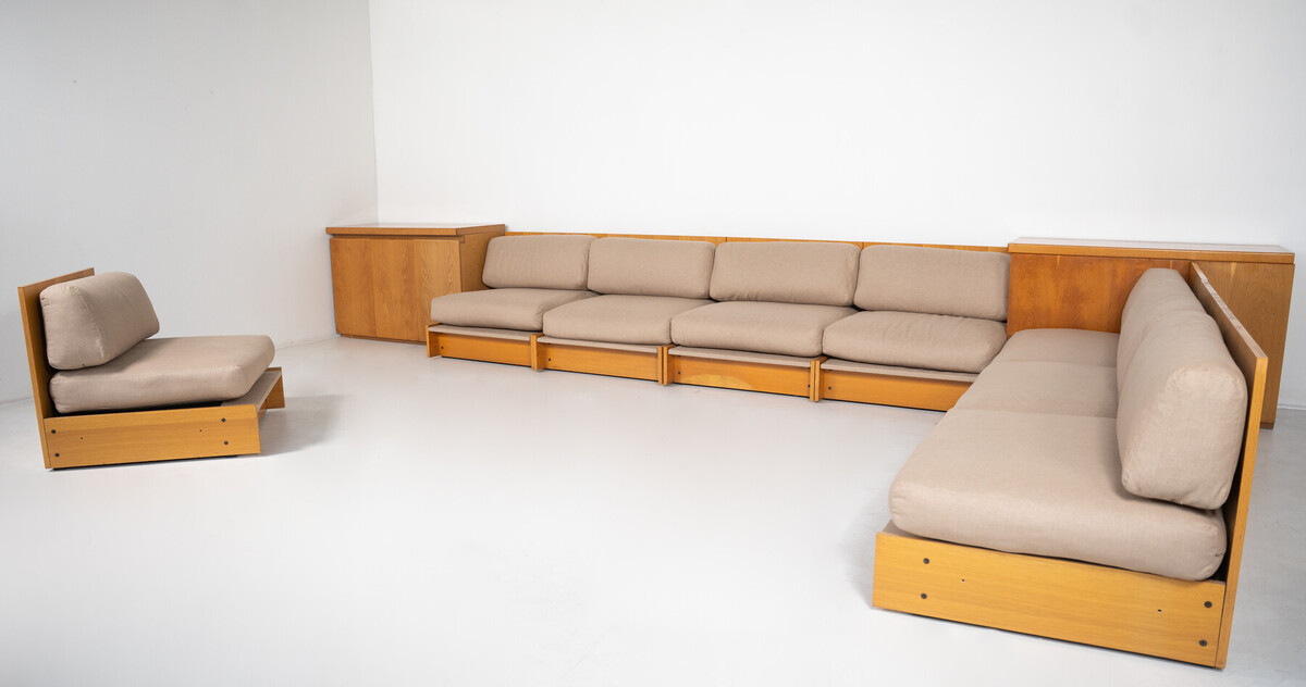 Mid-Century Modern Modular Seating Set, Italy, 1960s - New Upholstery 