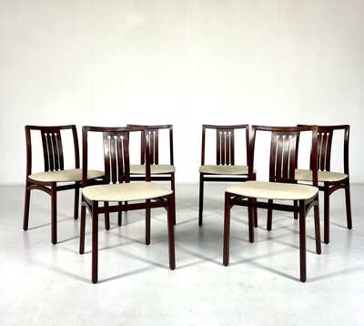 Mid-Century Set of 6 Dining Chairs, Italy, 1960s