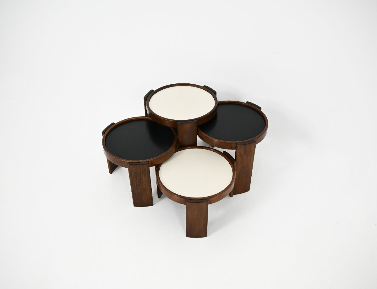 Model 780 Nesting Tables by Gianfranco Frattini for Cassina, 1960s, set of 4