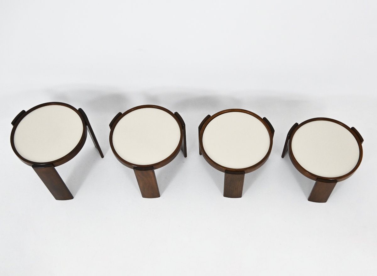 Model 780 Nesting Tables by Gianfranco Frattini for Cassina, 1960s, set of 4