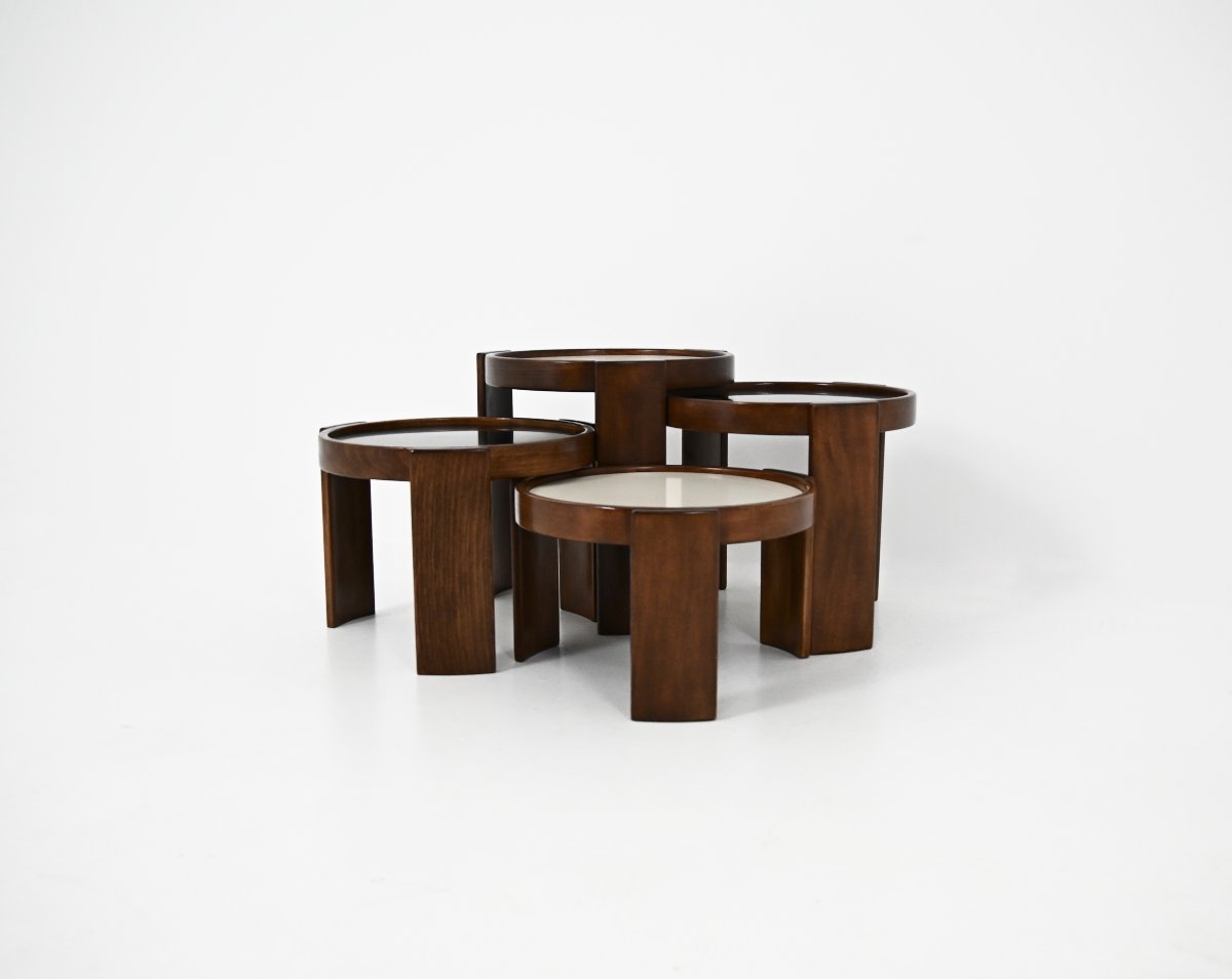 Model 780 Nesting Tables by Gianfranco Frattini for Cassina, 1960s, set of 4