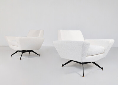 Pair of Armchairs by Studio Tecnico A.P.A, circa 1950