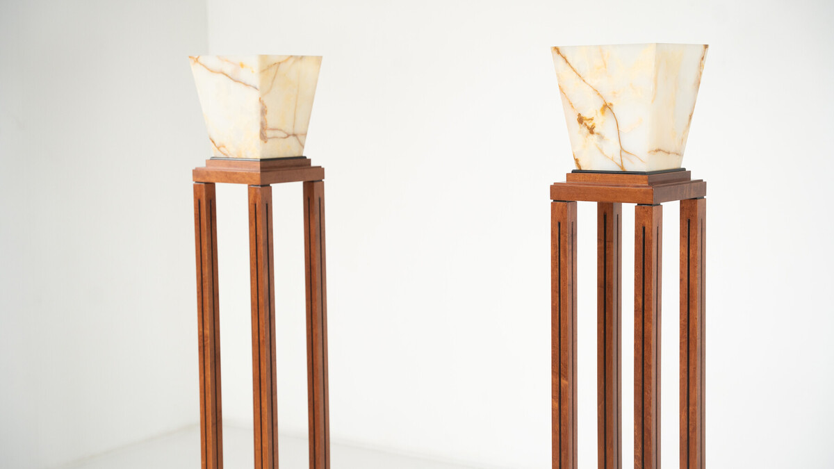 Pair of Ingrid Floor Lamps by Michael Graves for Sawaya and Moroni 
