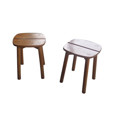 Pair of Reconstruction Style stools by Pierre Gautier-Delaye, 50s, 2 pairs available