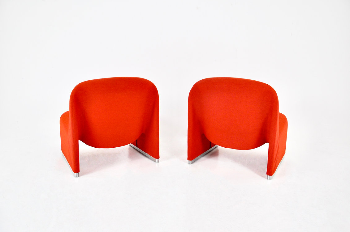 Alky Chairs by Giancarlo Piretti for Anonima Castelli, 1970s, set of 2