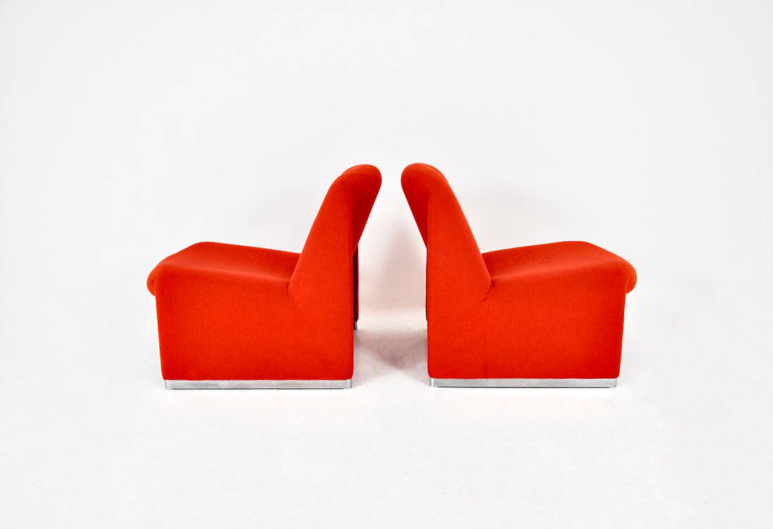 Alky Chairs by Giancarlo Piretti for Anonima Castelli, 1970s, set of 2