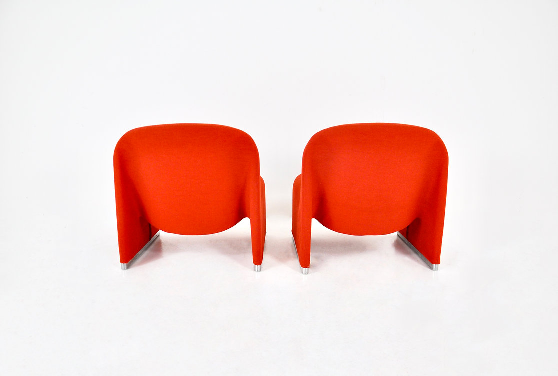 Alky Chairs by Giancarlo Piretti for Anonima Castelli, 1970s, set of 2