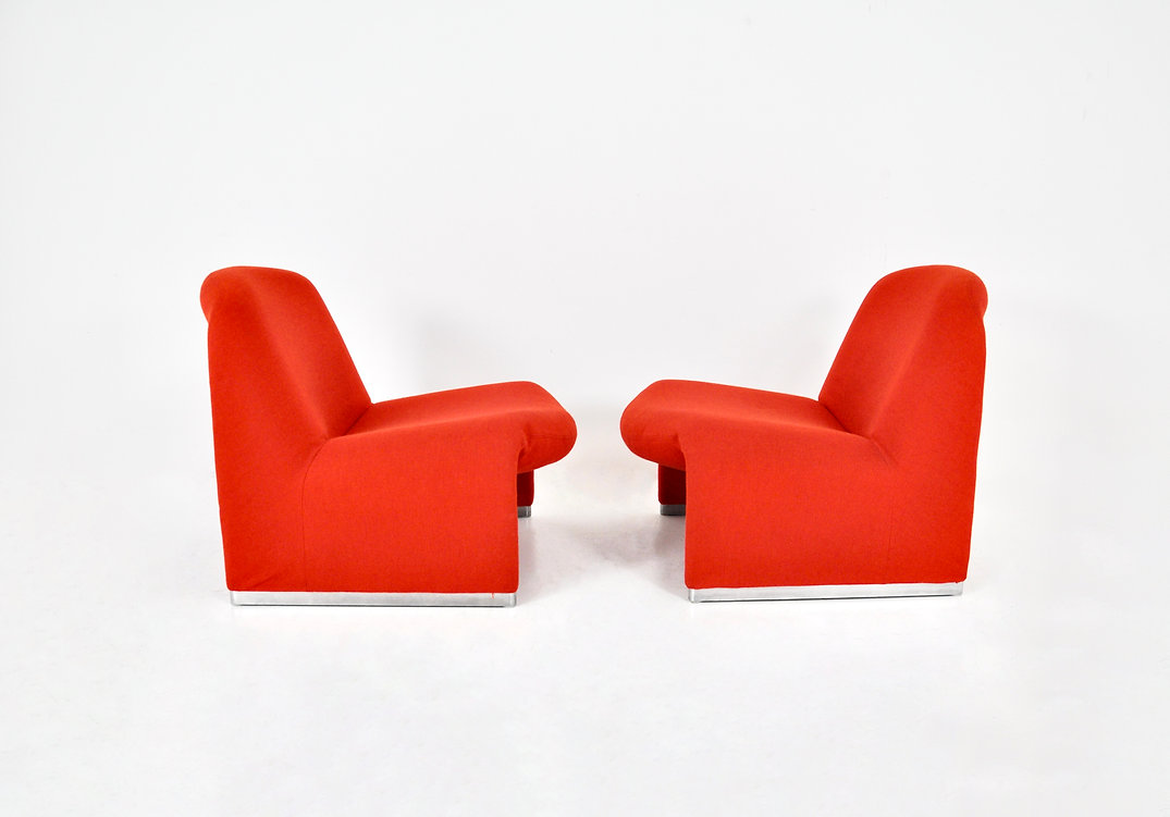 Alky Chairs by Giancarlo Piretti for Anonima Castelli, 1970s, set of 2