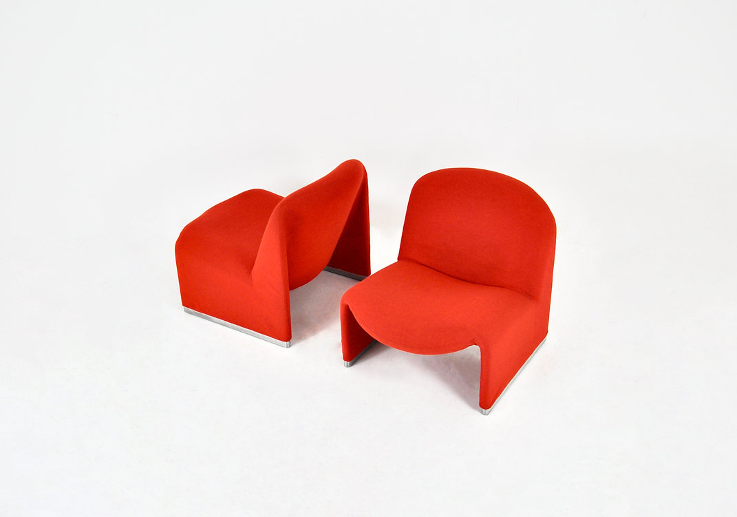 Alky Chairs by Giancarlo Piretti for Anonima Castelli, 1970s, set of 2