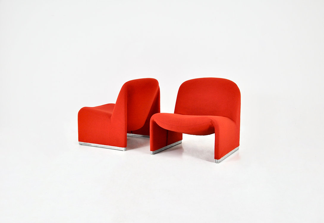 Alky Chairs by Giancarlo Piretti for Anonima Castelli, 1970s, set of 2