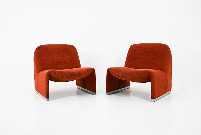 Alky Chairs by Giancarlo Piretti for Anonima Castelli, 1970s, set of 2