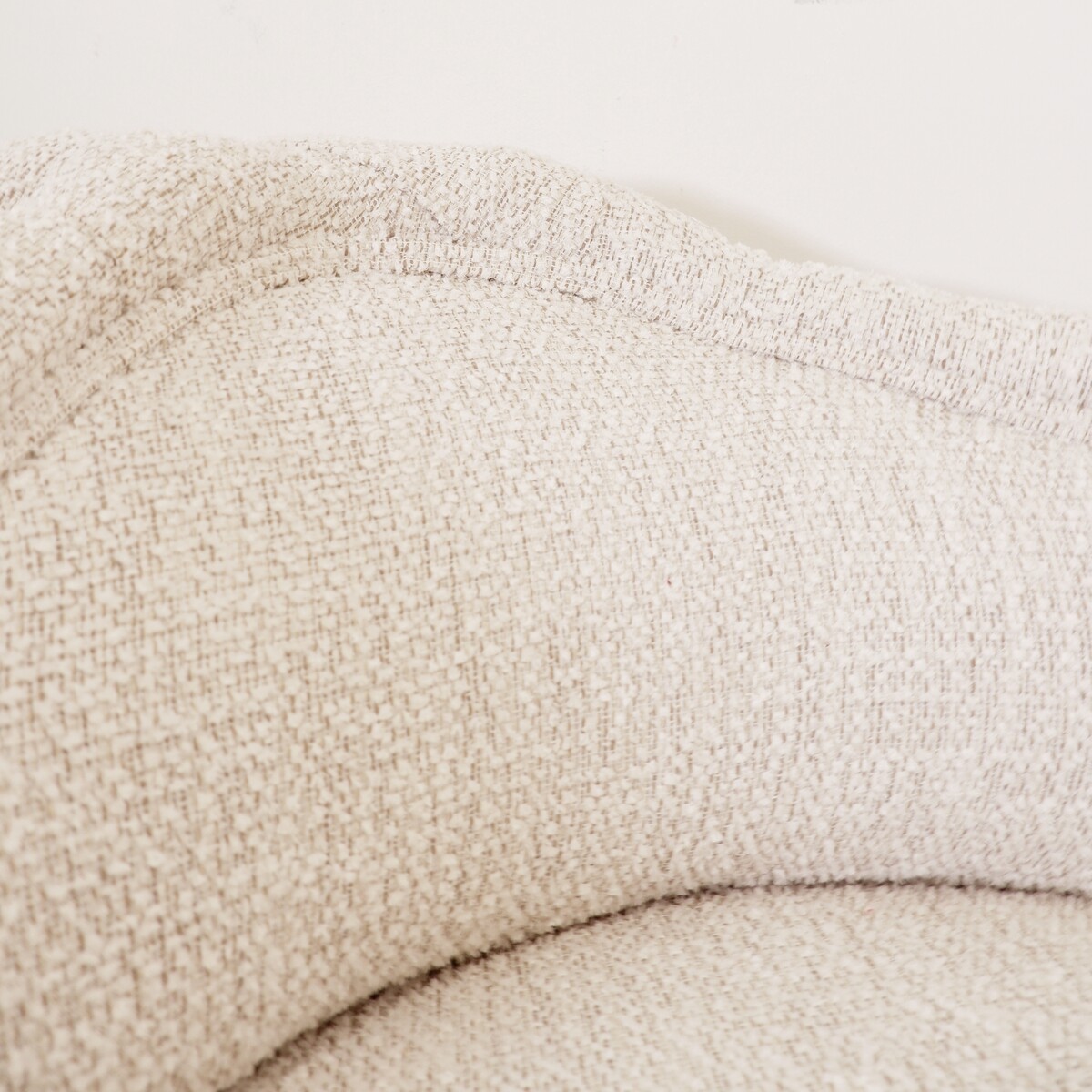 Antique Two Seater Sofas - New light cream textured fabric upholstery