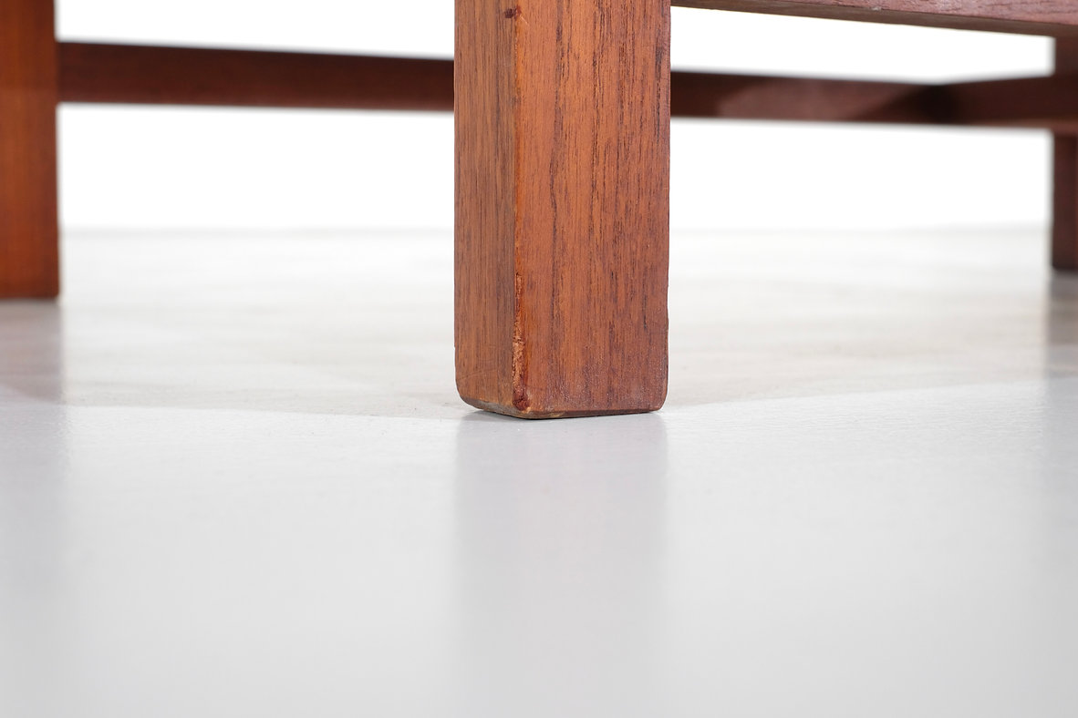 Armchair in wood with fabric, Italy 1960s