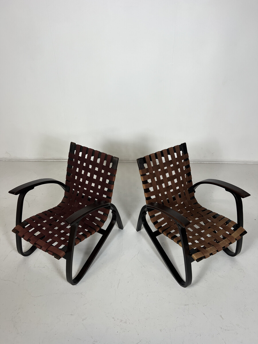 Armchairs By Jan Vanek, Czech Republic, 1930s