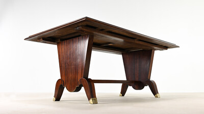 Art Deco Dining Table in Rosewood, France, C.1930
