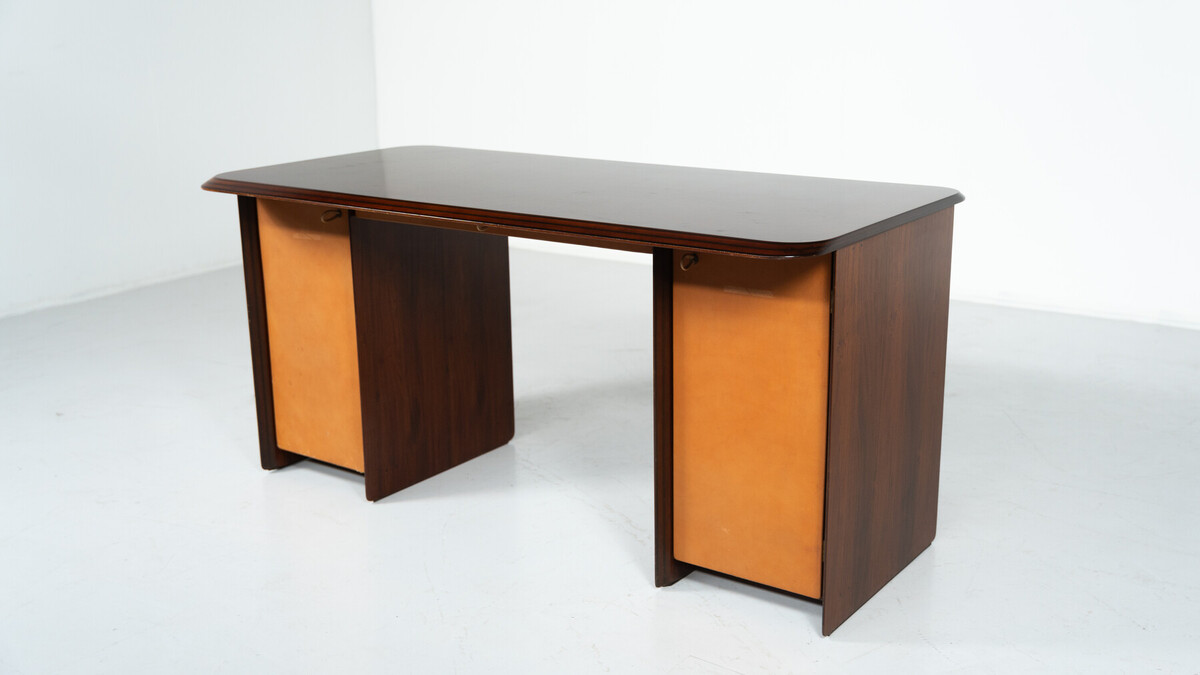 Artona Desk by Afra and Tobia Scarpa, Maxalto, Italy, 1975