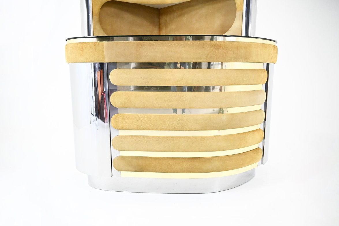 Bar set in the style of Willy Rizzo, 1970s