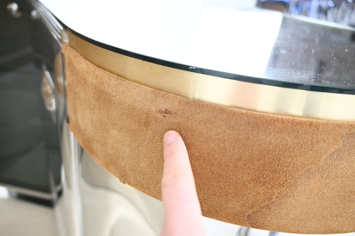 Bar set with 2 stools in the style of Willy Rizzo - 1970s