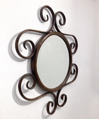 Bentwood Mirror by Thonet, 1900's