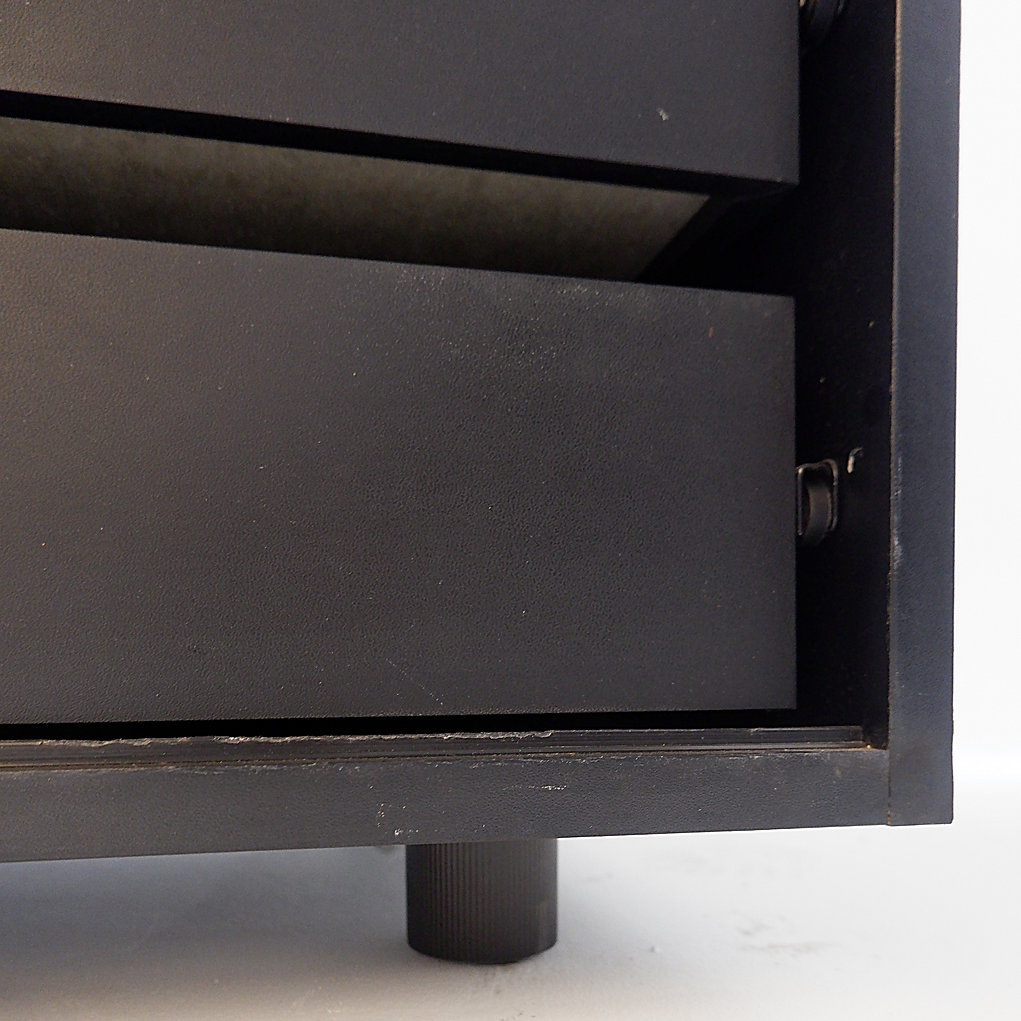 Black Lacquered Sideboard - Sheraton Serie,  Acerbis, 1980's