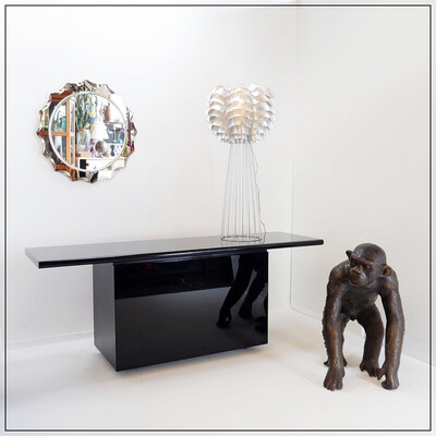 Black Lacquered Sideboard - Sheraton Serie,  Acerbis, 1980's