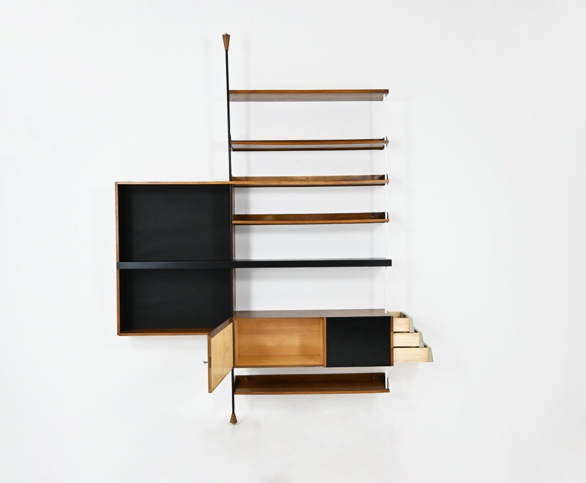 Bookshelves by Luigi Fornasari, Italy, 1950s