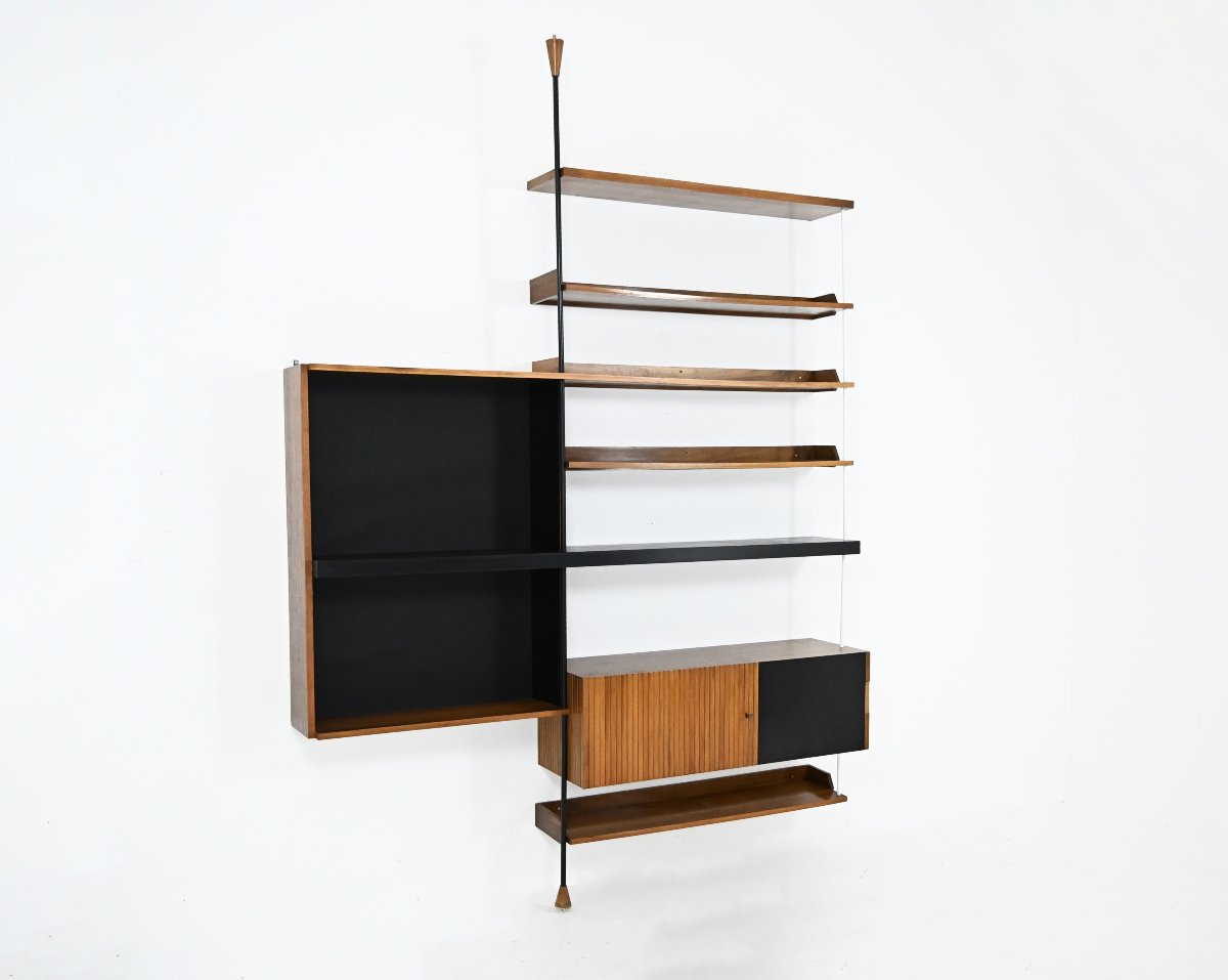 Bookshelves by Luigi Fornasari, Italy, 1950s