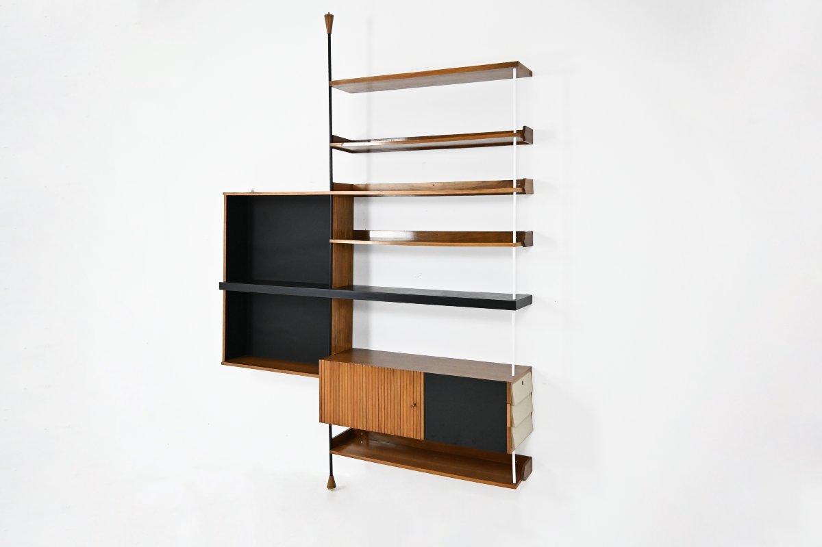 Bookshelves by Luigi Fornasari, Italy, 1950s