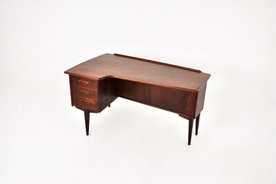 Boomerang desk Model A10 by Göran Strand for Lelångs Möbelfabrik, 1960s