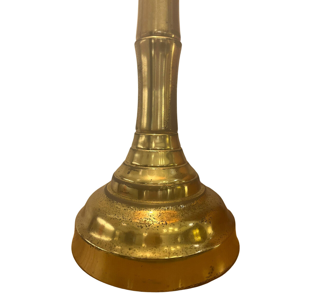 Brass and Bamboo Modern Table Lamp, Italy
