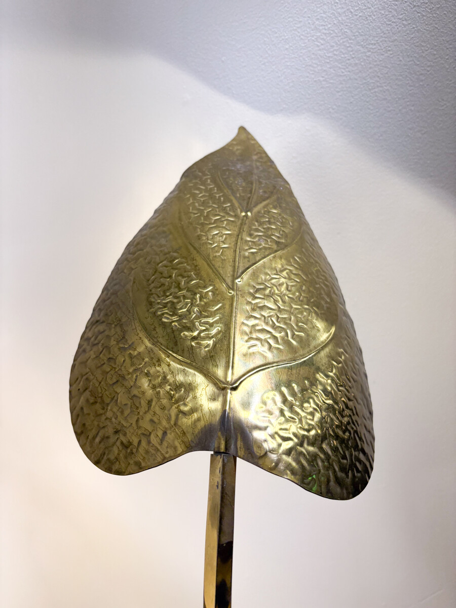 Brass Floor Lamp by Tommaso Barbi, Italy, 1970s