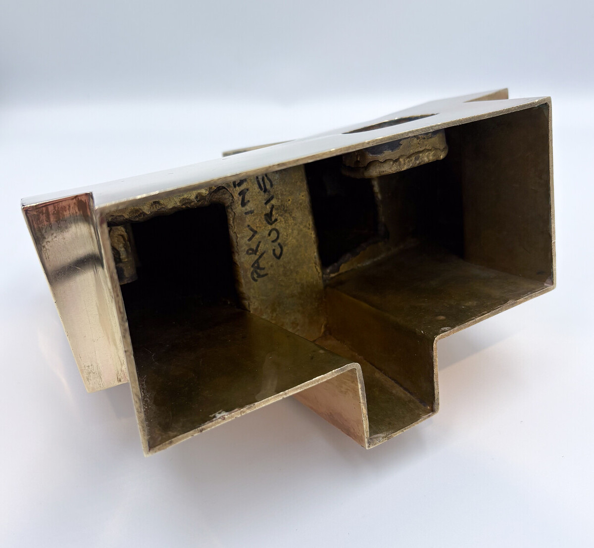 Brass Sculpture attributed to Parvine Curie