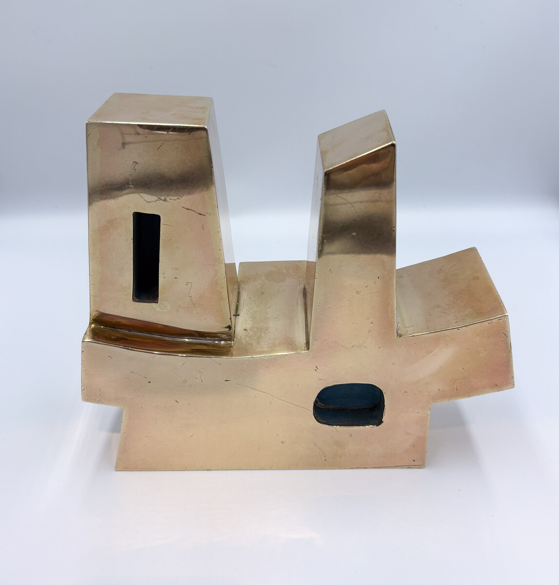 Brass Sculpture attributed to Parvine Curie