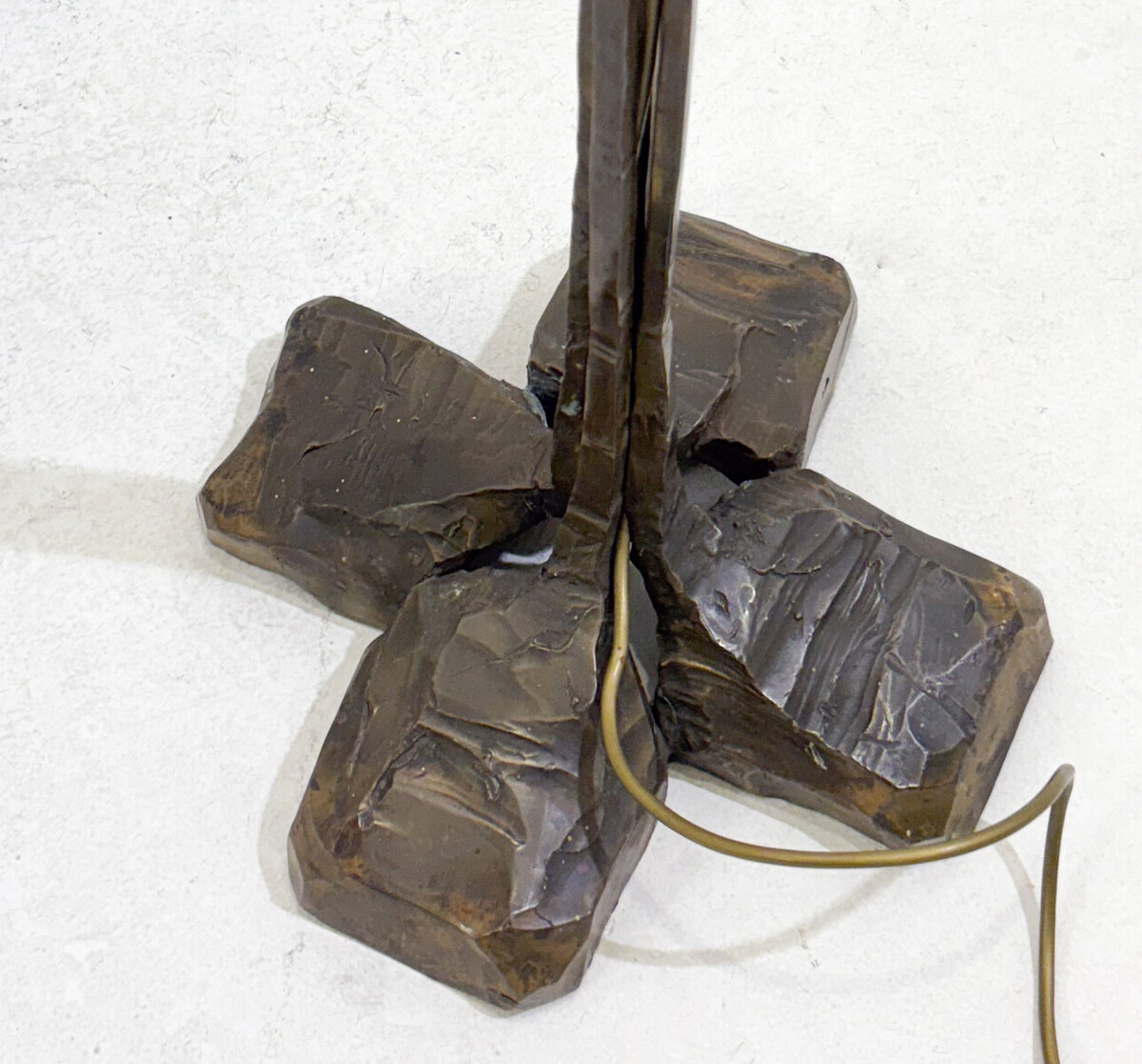 Bronze Floor Lamp attributed to Lothar Klute, 1970s