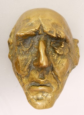 bronze mask sculpture 
