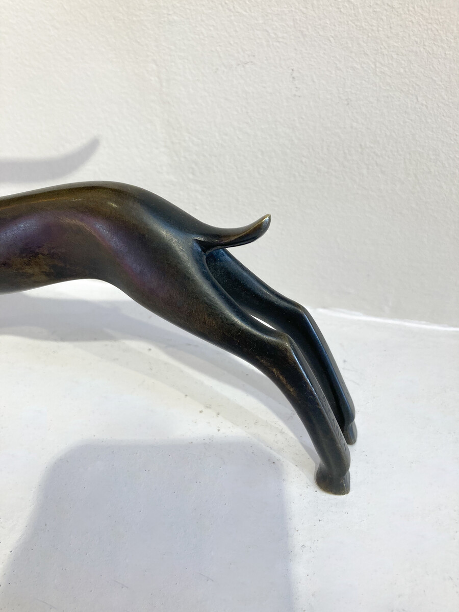 Bronze Sculpture signed Carlo Scarpa, Italy