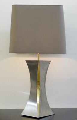 brushed aluminum table lamps  