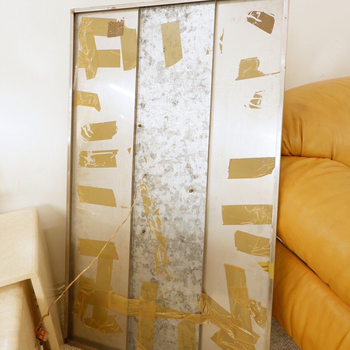 Brutalist bronze wall sconce by Maxime Delo, Italy, 1970s