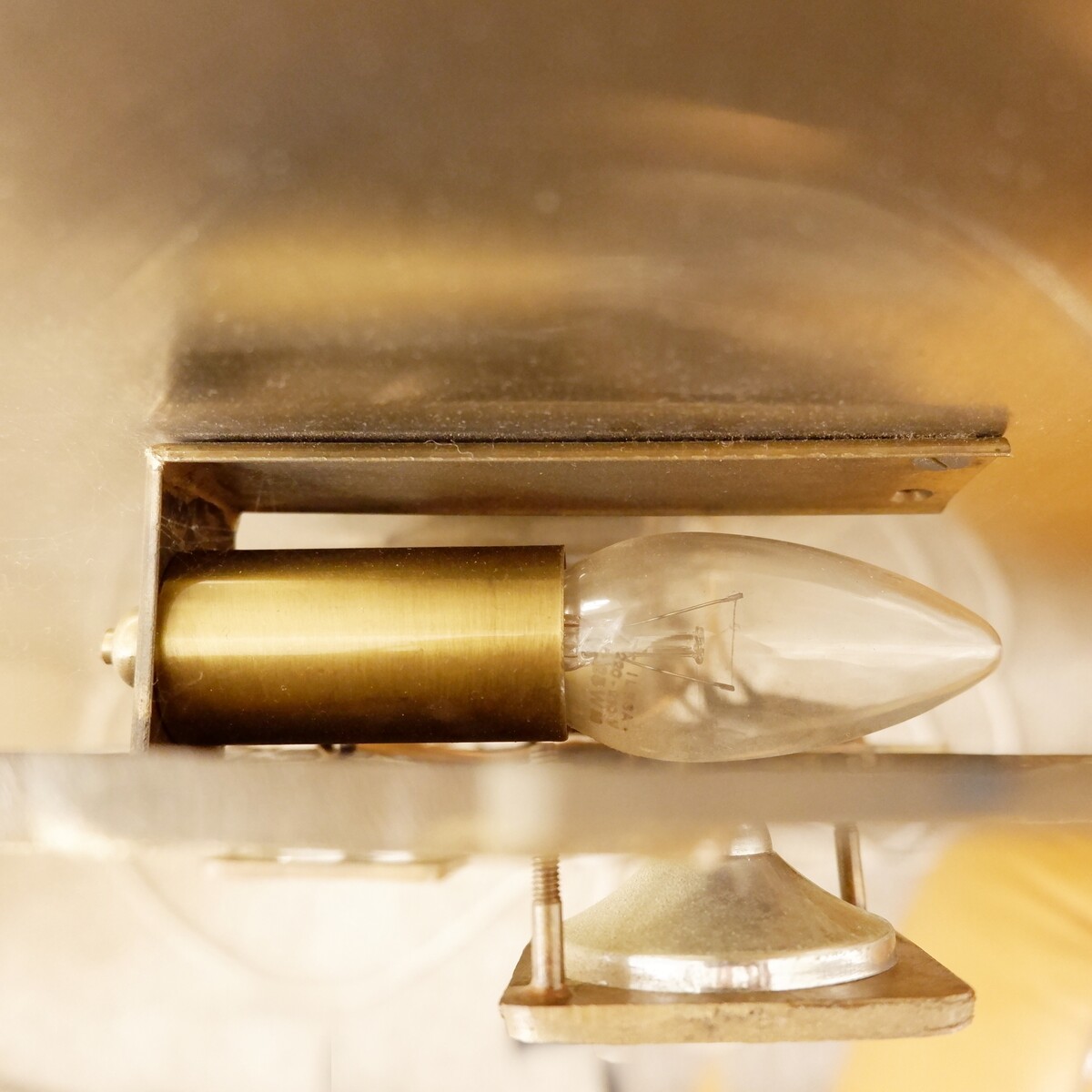 Brutalist bronze wall sconce by Maxime Delo, Italy, 1970s